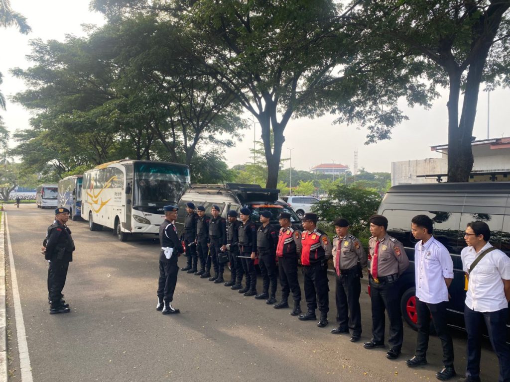 BRIMOB POLDA METRO JAYA SIAGA PENUH AMANKAN KUNJUNGAN DELEGASI TURKISH GENDARMERIE.   