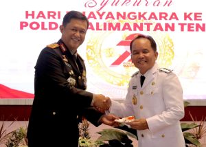 Hari Bhayangkara ke-79, Gubernur dan TNI Beri Kejutan Ke Kapolda Kalteng.   