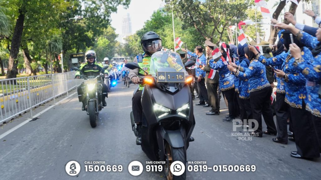 Kakorlantas Polri Pantau Pengamanan HUT ke-80 RI, Pastikan Lalu Lintas Lancar hingga Pesta Rakyat.   